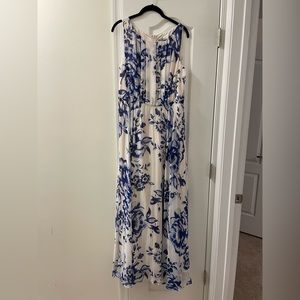 ELIZA J SIZE 12 FLORAL PLEATED DRESS